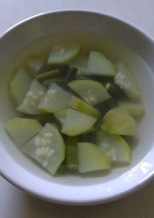 Foto resep Labu air kacang panjang