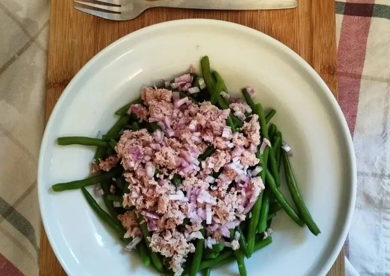 Salade de haricots verts du marché