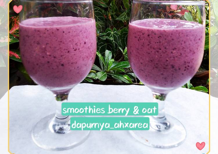 SMOOTHIES BERRY &amp; OAT.. cocok utk yg males makan buah