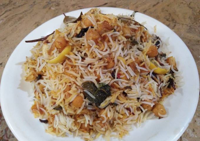 Chana teh wali biryani