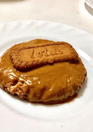 Una foto de Receta crumble cookies de lotus