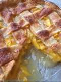 Pie de melocotón