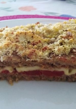 Una foto de Pastel de carne crocante