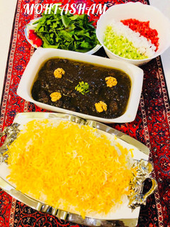 عکسی از دستور خورش فسنجان مجلسی