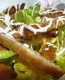 Ensalada ranchera con lomo empanado🥬🥬