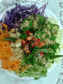 Hình của món Gỏi Bắp Cải Chay.