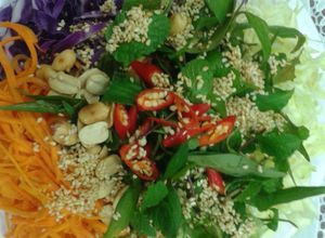 Hình của món Gỏi Bắp Cải Chay.