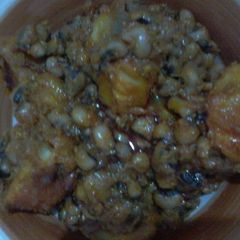 A picture of Beans and sweet Potato porridge.