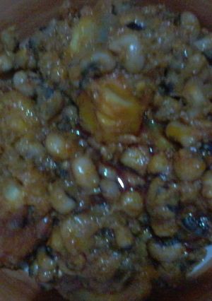 A picture of Beans and sweet Potato porridge.