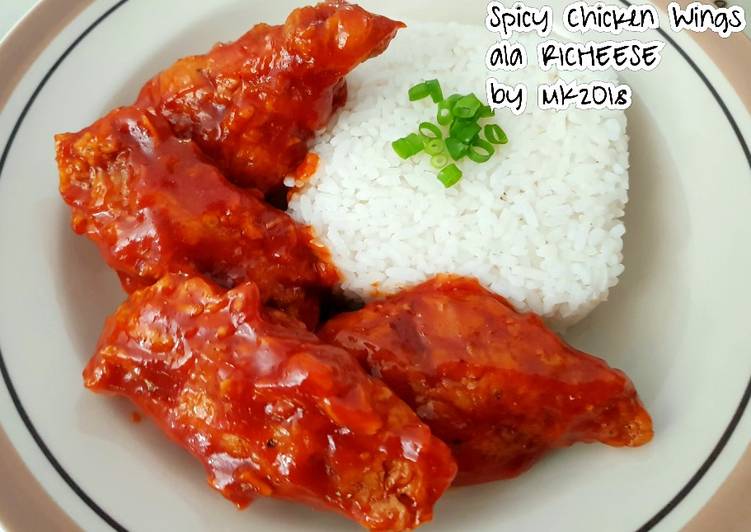 Resep Spicy chicken wings ala richeese oleh Mutiara 