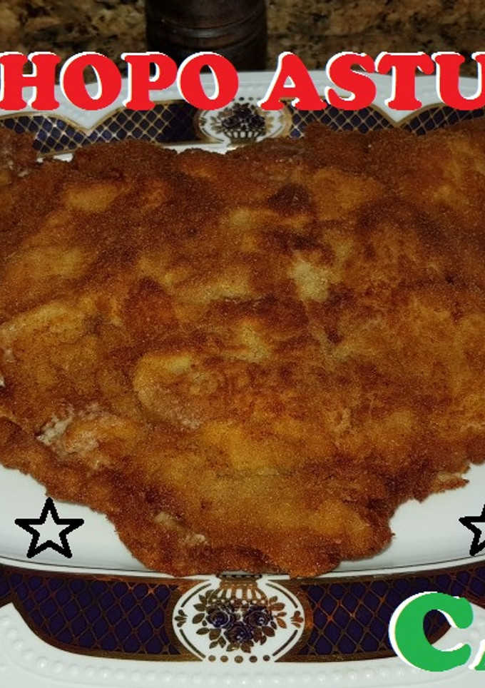 Una foto de El cachopo asturiano