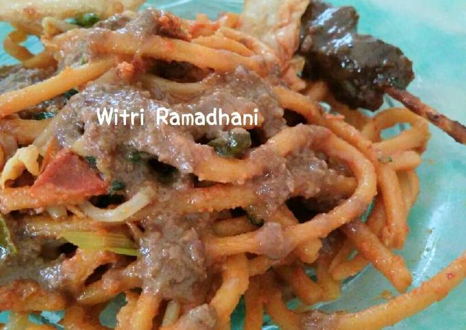 Resep Mie lidi bumbu pecel oleh Witri Ramadhani - Cookpad