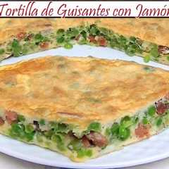 Una foto de Tortilla de Guisantes con Jamón