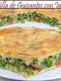 Una foto de Tortilla de Guisantes con Jamón
