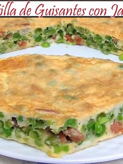 Una foto de Tortilla de Guisantes con Jamón