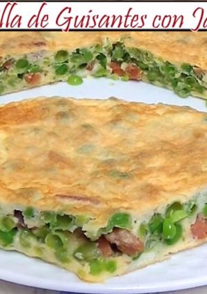 Una foto de Tortilla de Guisantes con Jamón