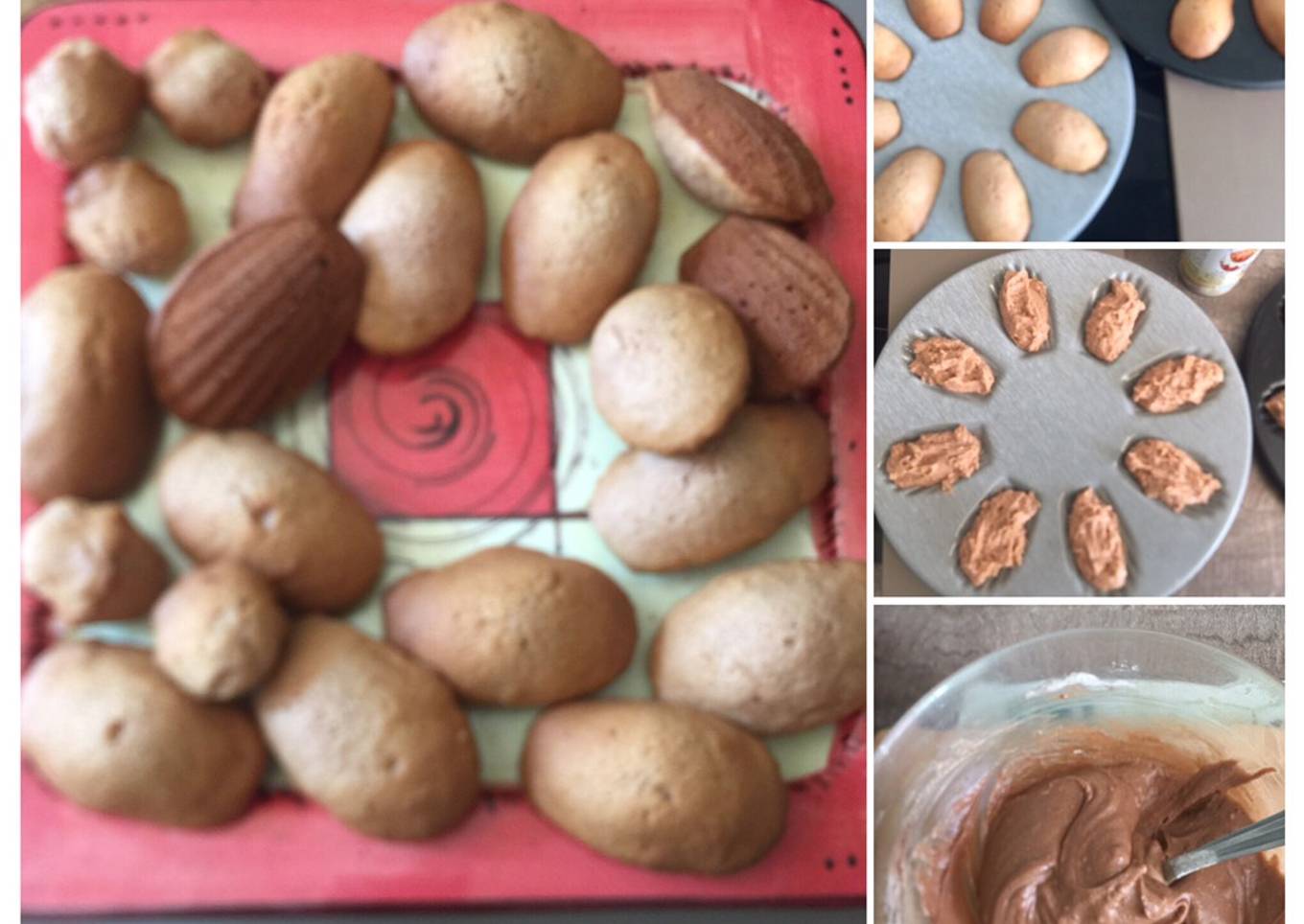 Madeleines aux biscuits roses de Reims