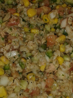 Una foto de Ensalada de arroz integral con especias