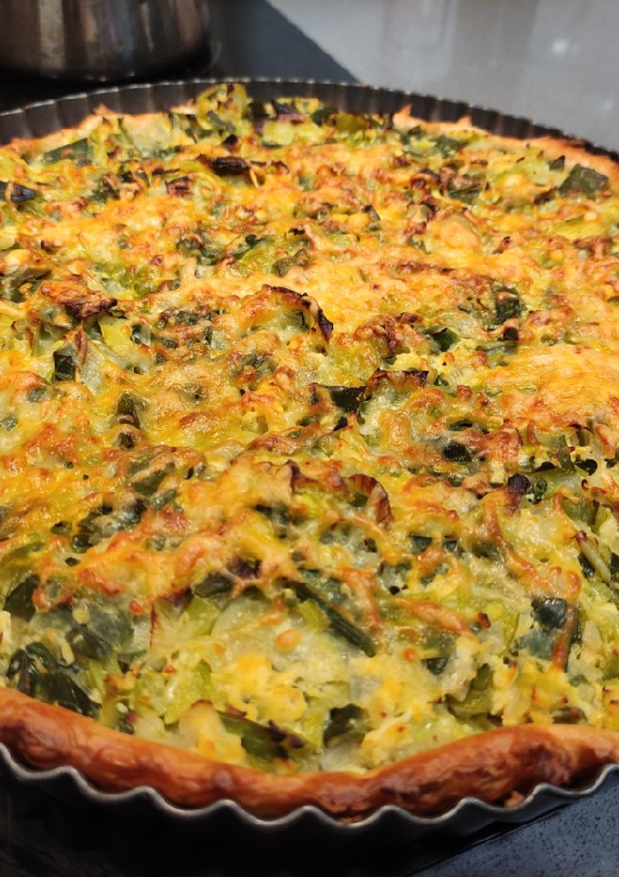 Una foto de Quiche de Puerro en 20 minutos