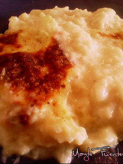 Una foto de Coliflor con bechamel gratinada