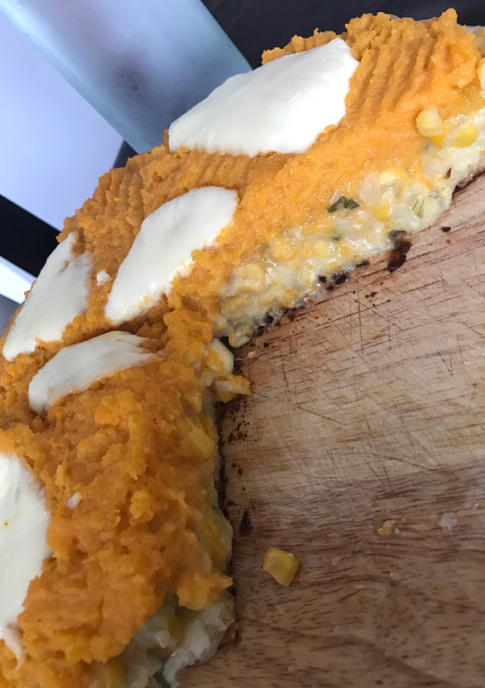 Una foto de Tarta de choclo y calabaza