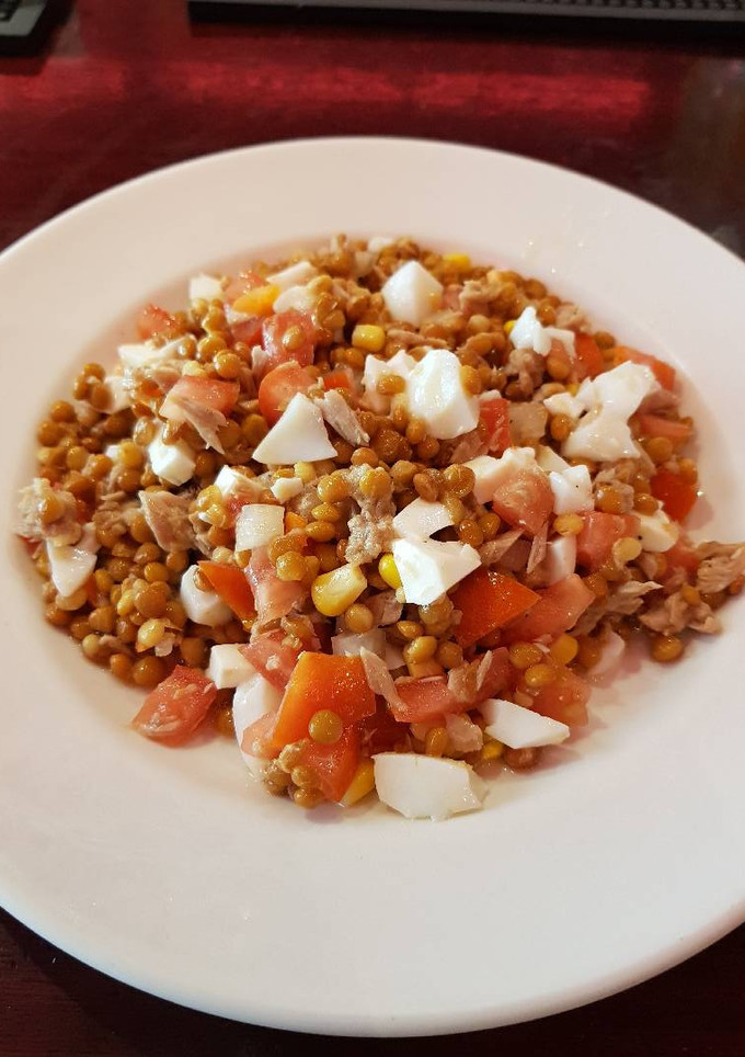 Una foto de Ensalada de lentejas