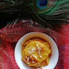A picture of Besan Halwa.