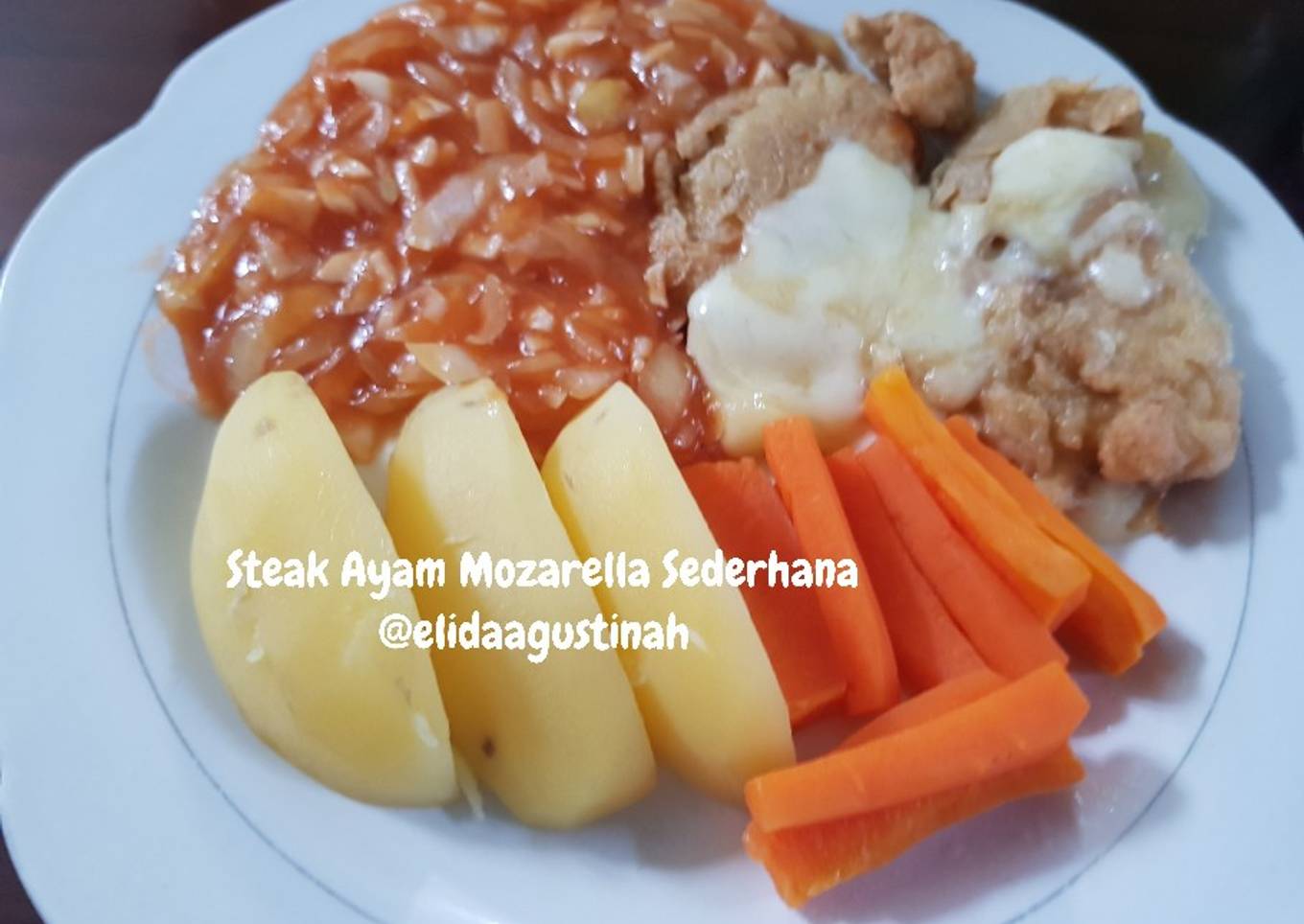 Steak Ayam Mozarella Sederhana