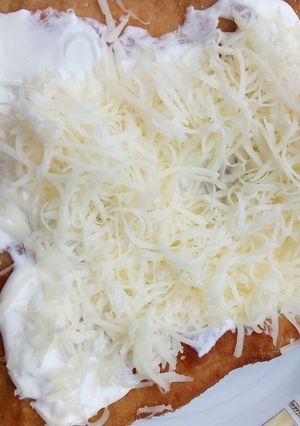 Hűtős lángos recept fotója