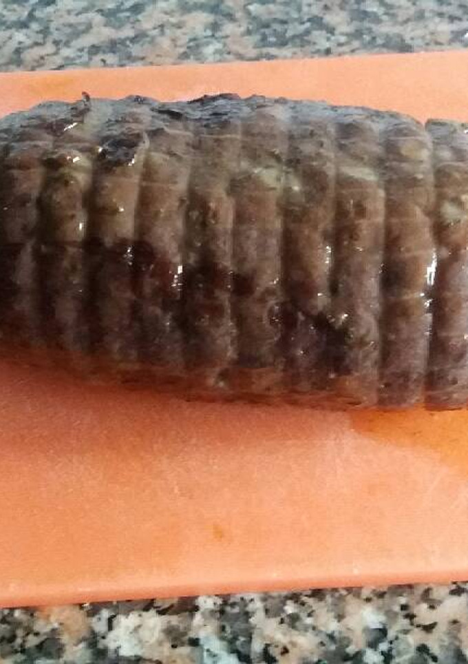 Una foto de Pularda rellena de higos