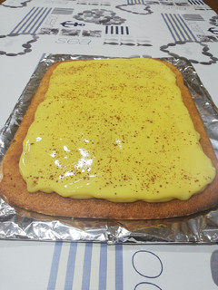 Una foto de Coca de flan a la mallorquina
