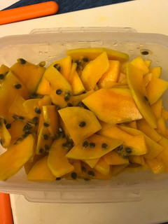涼拌南瓜百香果 的食譜成品照片