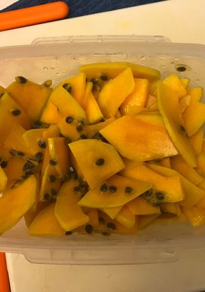 涼拌南瓜百香果 的食譜成品照片