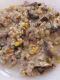 Arroz cremoso con champigñones light