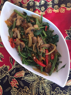 Foto resep Cah kangkung jamur udang