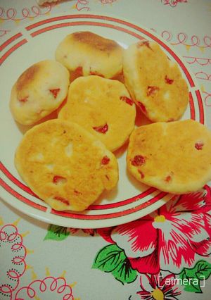 Una foto de Galletas con trocitos de frutilla