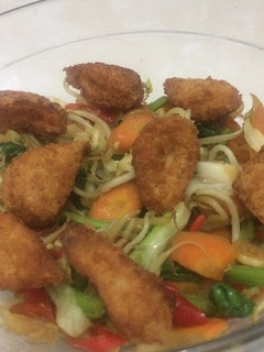 Foto resep Capjay Saos Tiram Nugget Diet