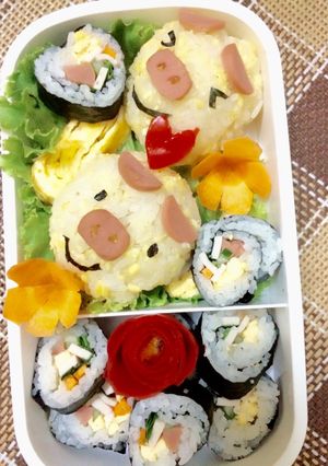 Hình của món Cơm hộp bento cho bé.
