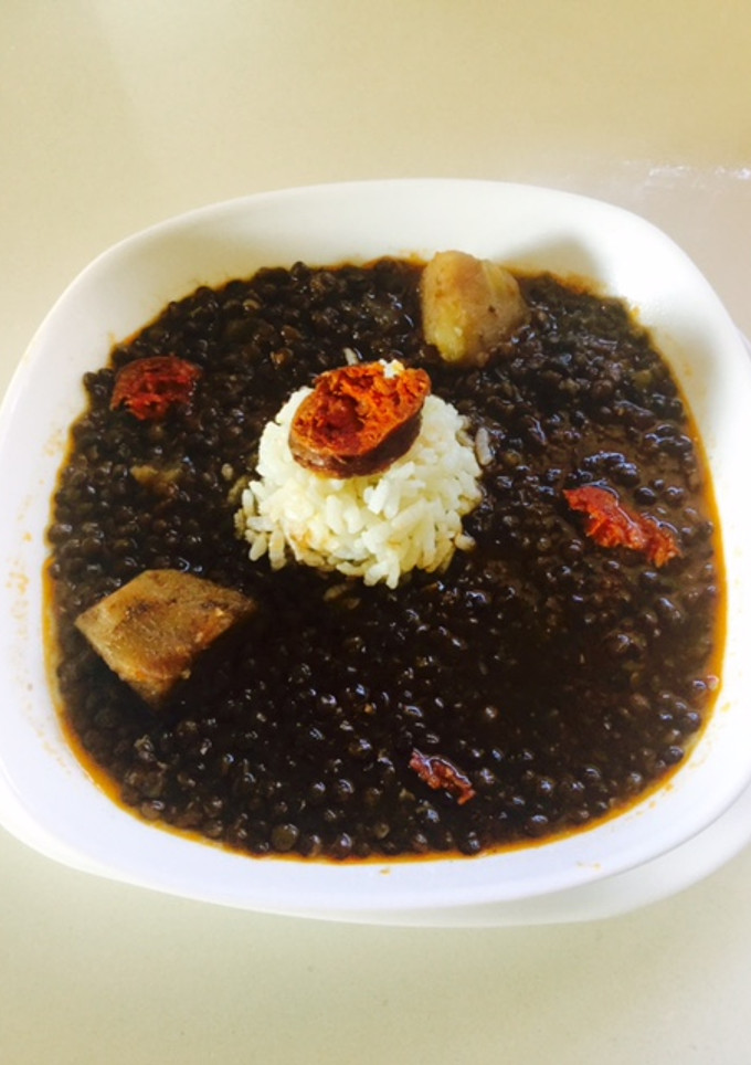 Una foto de Lentejas caviar estofadas