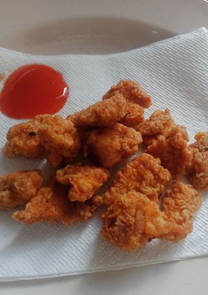 A picture of Chicken Popcorn.