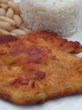 Milanesa de pollo casera