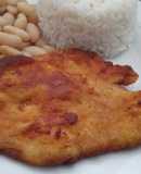 Milanesa de pollo casera