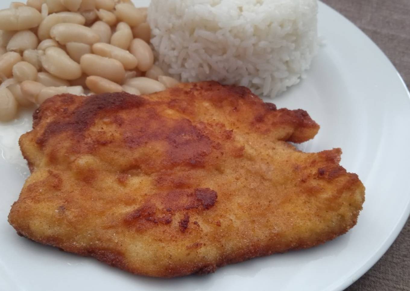 Homemade Milanese chicken