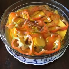 A picture of California Farm sweet and sour mango salad.