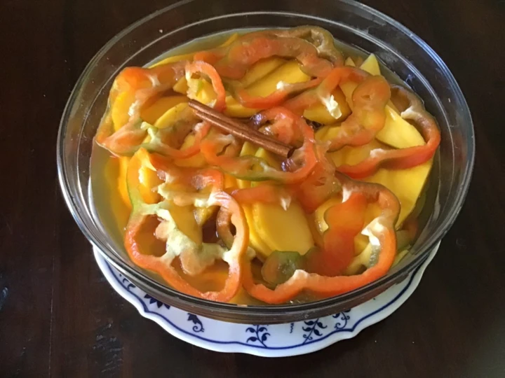 Recipe California Farm sweet and sour mango salad the Can Spoil the Tongue Tasty
