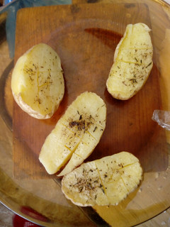 Una foto de Patatas asadas en micro