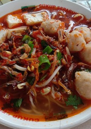 Foto resep 55. Judul : Mie Asin kuah pedas