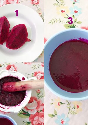 Foto resep Mpasi 6m+ pure buah naga