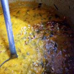 A picture of Sai bhaji (Sindhi style dal Palak).