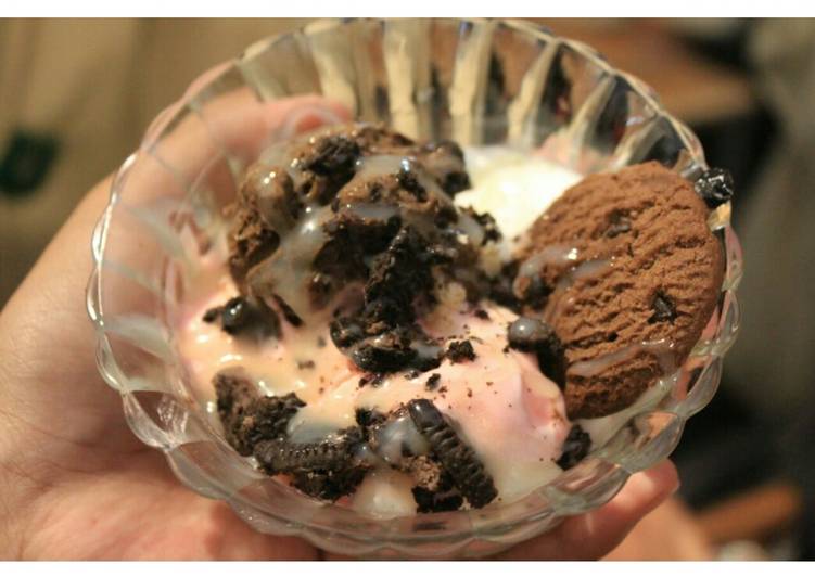 Bumbu Eskrim cookies instan | Cara Buat Eskrim cookies instan Yang Enak Dan Mudah